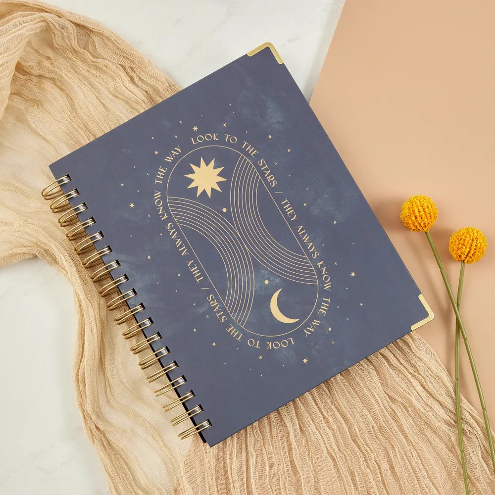 2024 Sophisticated Stargazer Twin Loop Happy Planner - Classic Horizontal Layout - 18 Months