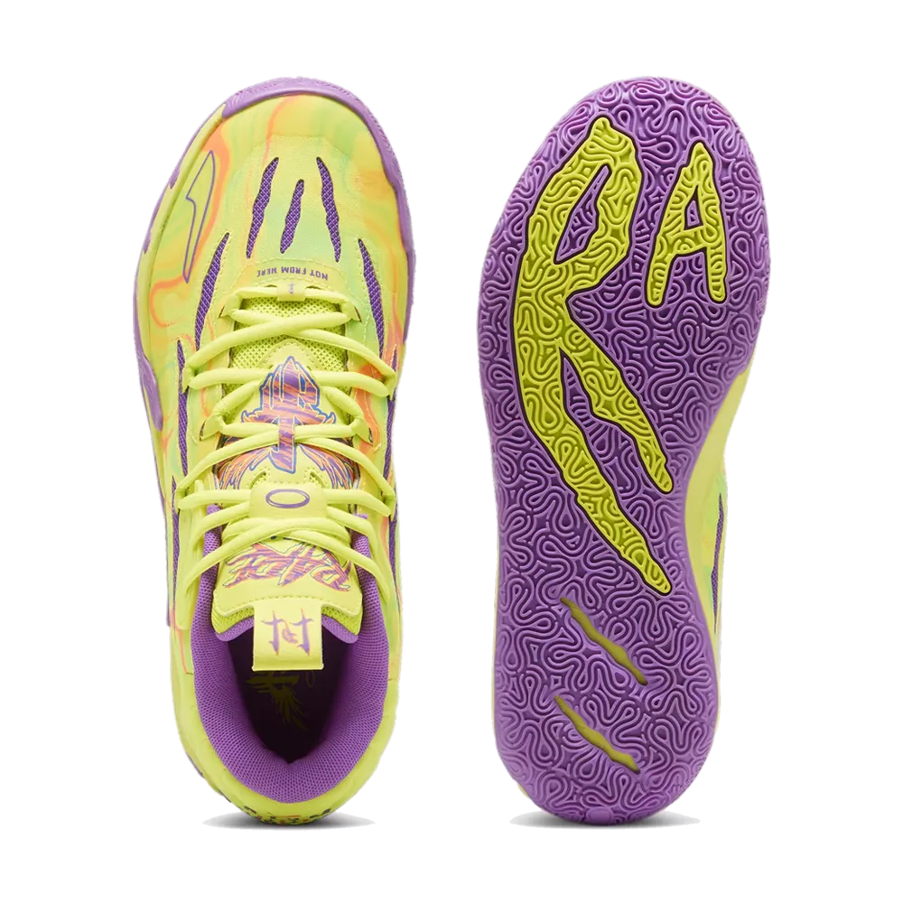 PUMA MB.03 "Spark" 'Safety Yellow-Purple Glimmer' Basketball Shoes